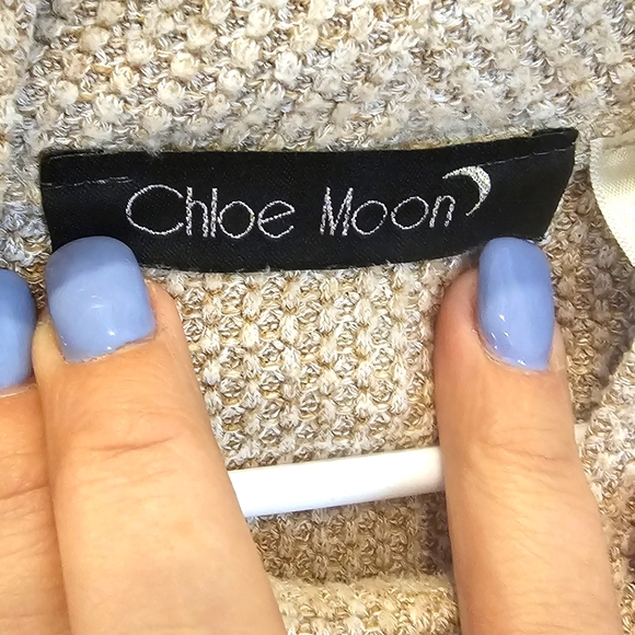 LNC Chloe Moon Waffle Weave Hooded Pull Over - Picture 3 of 3